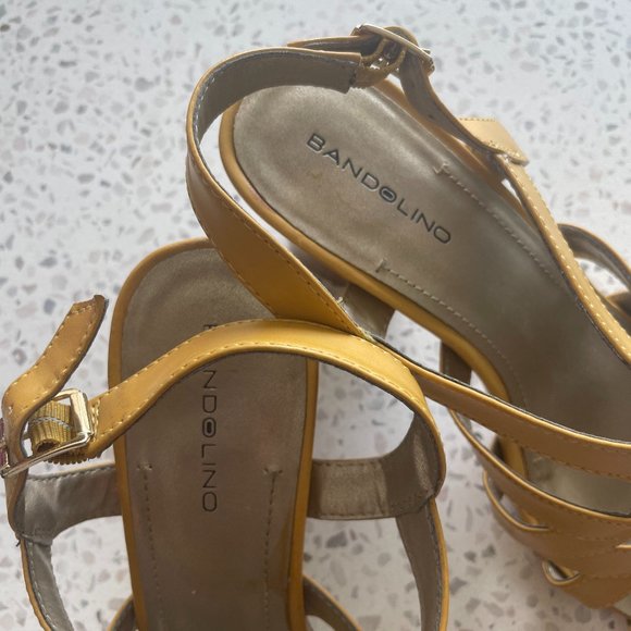 Yellow Bandolino Sandals - Picture 2 of 6